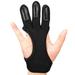 1PC Archery Gloves Leather Three Finger Protector Archery Protective Gear Accessories