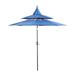Aoodor 9FT 3-Tier Patio Umbrella with Crank Lift - Outdoor Table Umbrella for Garden Backyard Pool - Sun Protection with 8 Ribs