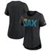 Women's Nike Heather Black Jacksonville Jaguars Local Fashion Tri-Blend T-Shirt