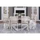 Transitional Design Rectangular 1pc Dining Table Grayish White and Brown Finish, For Dining Table/Living Room/Kitchen Table