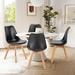 Dining Chairs Set of 4, Mid-Century Modern Dining Room Side Seating, Kitchen Chairs with Wood Legs for Living Room