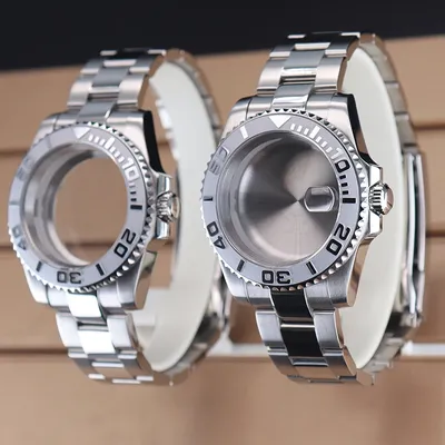 Boîtier de montre de luxe pour homme pièces de bracelet pour SeATM nh34 nh35 nh36 nh38 mouvement