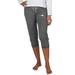 Women's Concepts Sport Charcoal nWo Quest Knit Capri Pants