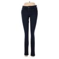 Joe's Jeans Jeans - Low Rise Skinny Leg Denim: Blue Bottoms - Women's Size 27 - Dark Wash