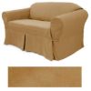 Suede Camel Furniture Slipcover 612 Chair