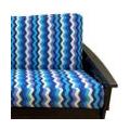 Panama Wave Azure Futon Cover 437 Queen 5pc Pillow set