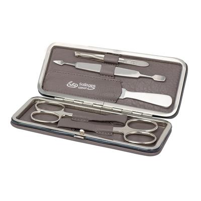 ERBE Siena Maniküre Set Bügel-Etui, 5-tlg. 5- teilig, Grau