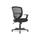 Swivel/tilt Mesh Mid-Back Task Chair, Fixed Cantilevered Arms, Black