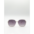 SVNX Womens Oversized Square Frame Sunglasses - Purple - One Size