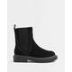River Island Womens Black Suede Ankle Boots