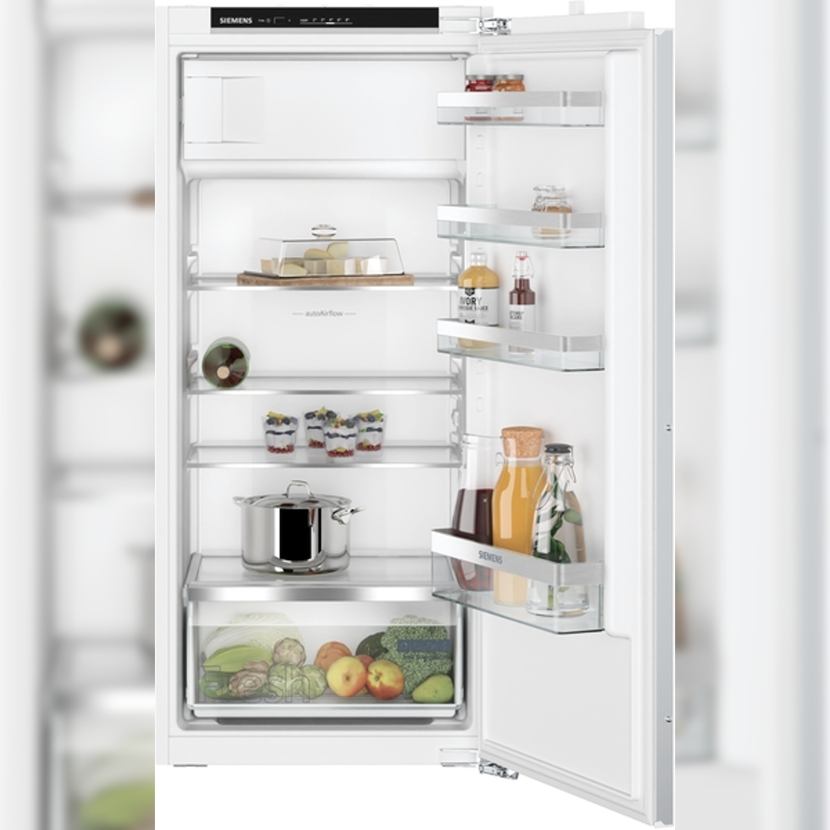 Siemens iQ300, Einbau-Kühlschrank mit Gefrierfach, 122.5 x 56 cm, Flachscharnier KI42L2FE0 Image