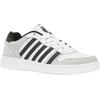Sneaker K-SWISS "Court Palisades", Gr. 42, schwarz (weiß, grau, schwarz), Leder, Leder, sportlich, Schuhe