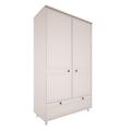 Armoire 2 portes 1 tiroir beige