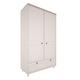 Armoire 2 portes 1 tiroir beige