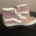 Vans Shoes | High Top Lavender Vans Women Size 10 | Color: Purple/White | Size: 10