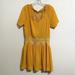 Madewell Dresses | Madewell Women Smocked Mini Dress Size 6 Style G2855 Golden Ochre Yellow | Color: Gold | Size: 6
