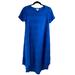 Lularoe Dresses | Lularoe Women's Blue Short Sleeve High-Low Dress - Size Xs | Color: Blue | Size: S