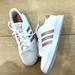 Adidas Shoes | Adidas White & Rose Gold Tennis Shoe | Color: Pink/White | Size: 4.5bb