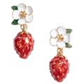 Kate Spade Jewelry | Kate Spade Picnic Perfect Strawberry Earrings | Color: Gold/Red | Size: Os