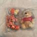 Disney Toys | Holiday Pooh And Tigger Stuffed Plush. 7 Inch New With Tags In Original Package | Color: Orange/Red | Size: 7 Inch