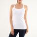 Lululemon Athletica Tops | Lululemon Scoop Me Up Tank Top White Halter Top With Built In Bra Size 12 | Color: White | Size: 12