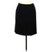 Ann Taylor Casual Skirt: Black Solid Bottoms - Women's Size 6 Petite