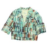 Pre-owned The Children s Place Boys Aqua | Brown Sports Coat size: 12 Months