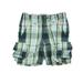 Pre-owned Hanna Andersson Girls Blue | Plaid Cargo Shorts size: 18-24 Months