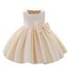 VerPetridure Toddler Girl Dresses Clearance Sleeveless Tutu Princess Dresses for Girls Toddler Girls Satin Embroidery Rhinestone Bowknot Birthday Party Gown Long Dresses