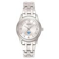 Women's Bulova Silver Lawrence Technological University Blue Devils Silver-Tone Dial Stainless Steel Quartz Watch