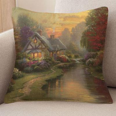 A Quiet Evening Decorative Pillow Multi Warm 18