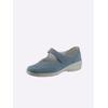 Ballerina WALDLÄUFER, Damen, Gr. 4,5, blau (jeansblau), Nubukleder, sportlich, Schuhe
