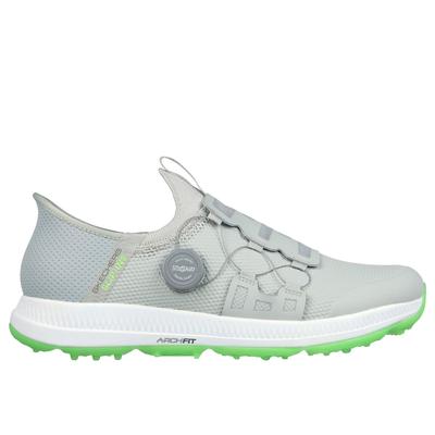 Skechers Men's Slip-ins: GO GOLF Elite 5 - Slip 'In Shoes | Size 12.0 | Gray/Lime | Synthetic/Textile | Arch Fit