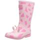 Joules Baby Girls Jnr Roll Up Rain Boot, Pink Giraffe, 9 UK Child
