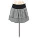 Zara TRF Casual A-Line Skirt Mini: Black Color Block Bottoms - Women's Size 6