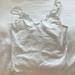 Brandy Melville Tops | Cute White Detailed Crop Top | Color: White | Size: S