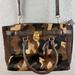Michael Kors Bags | Michael Kors Traveler Brown Suede/Calf Hair Camo Satchel Handbag | Color: Brown | Size: Os