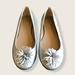J. Crew Shoes | J. Crew Ballet Flats | Color: Silver | Size: 7