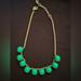 J. Crew Jewelry | Brand New Without Tags J. Crew Green And Gold Necklace | Color: Gold/Green | Size: Os