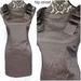Jessica Simpson Dresses | Jessica Simpson Sleeveless Bow Shoulders Shiny Stretch Sheath Party Dress 6 | Color: Gold | Size: 6