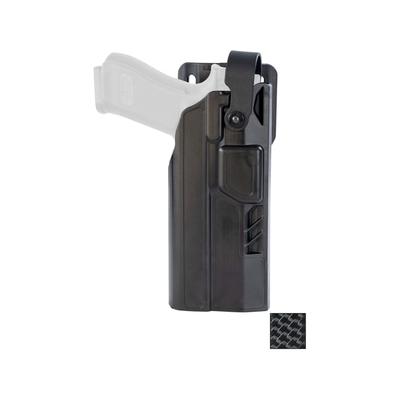 Gould & Goodrich TELR X4000 Light Bearing OWB OWB Belt Holster Glock 20 Glock 21 Security Hood Belt Loop Right Black Weave X4000-21H-1W