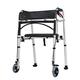 Rollator Walker with Wheels and Back Support, Portable Walking Mobility Aid for Elderly Disabled, Waterproof 400lbs Support