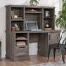 Upper Square™ Aspen Post 27.008" H x 59.055" Computer Hutch Manufactured Wood in Gray/Brown | 27.008 H x 59.055 W x 12.835 D in | Wayfair