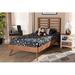 Corrigan Studio® ArmÄ«ns Walnut Finished Wood Platform Bed Wood in Brown | 58.1 H x 40.55 W x 79.1 D in | Wayfair BB7B159D199941A28F9E5BC5B57A06FB