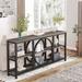 17 Stories Nunki 70.9" Console Table Wood in Gray/Black | 35.2 H x 70.9 W x 11.75 D in | Wayfair 7F92B4F07C1345AA90884A036E517F09