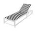 Costway Outdoor Adjustable Patio Chaise Lounge Chair with Wheels and Sturdy Metal Frame