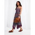 Joe Browns Beachy Strapless Boho Jumpsuit - Multi, Multi, Size 10, Women