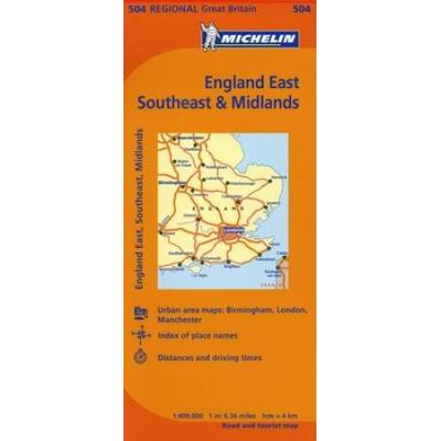 Michelin Map Great Britain: England East, Southeast & Midlands