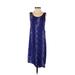 W118 by Walter Baker Casual Dress - Midi: Blue Batik Dresses - Women's Size X-Small