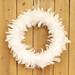 Christmas sale! 12 in Christmas White Feather Hanging Wreath Home Decor Entrance Door White Feather Wreaths Garden Farmhouse Party Wall Hanging